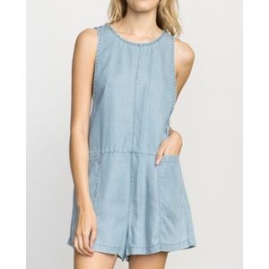 RVCA Underdog Chambray Romper